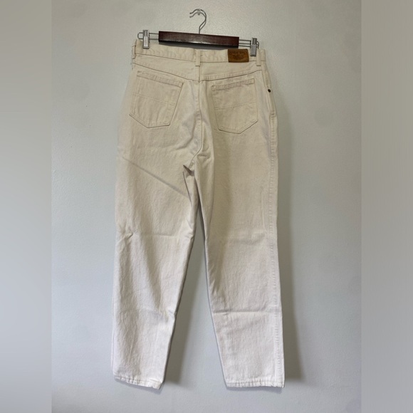 Lands' End Beautiful Vintage Olive High Waist Mom Jeans Size 12 - Picture 2 of 5